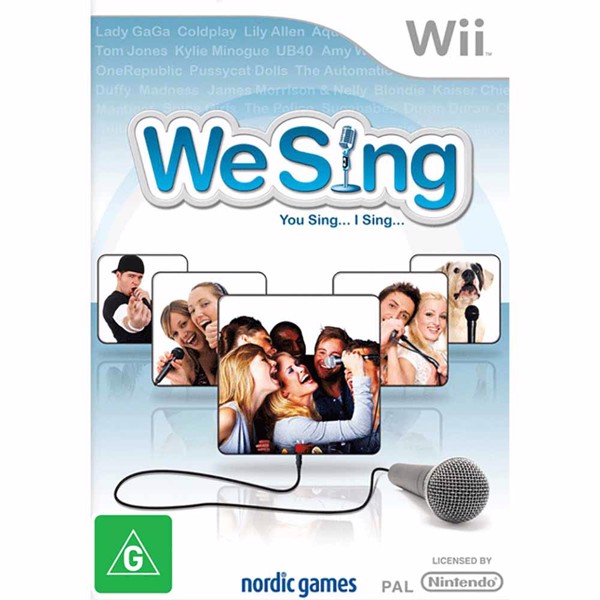 Wii Nintendo Gaming We Sing White (NG)