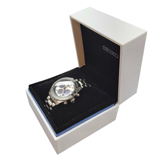 Men’s Seiko Prospex SSC911 V182-0AH0 Watch, Silver, Analogue Display, With Box