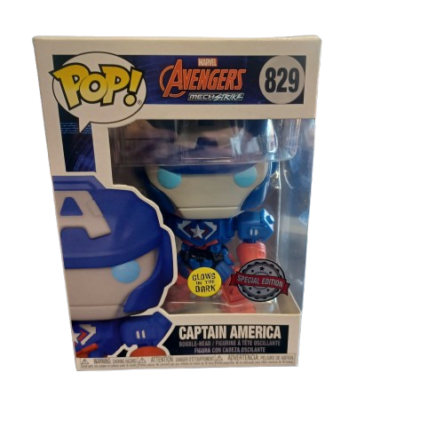 Funko Pop Captain America Avengers Mech Strike Glow In The Dark 829 (LE)