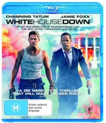 White House Down – Blu Ray + Ultraviolet – Very Good Condition