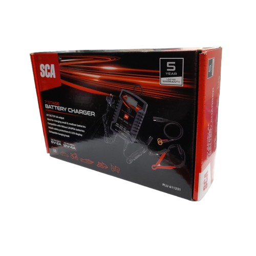 SCA 611231 6/12V 2/4 Amp 7 Stage Battery Charger (LN)