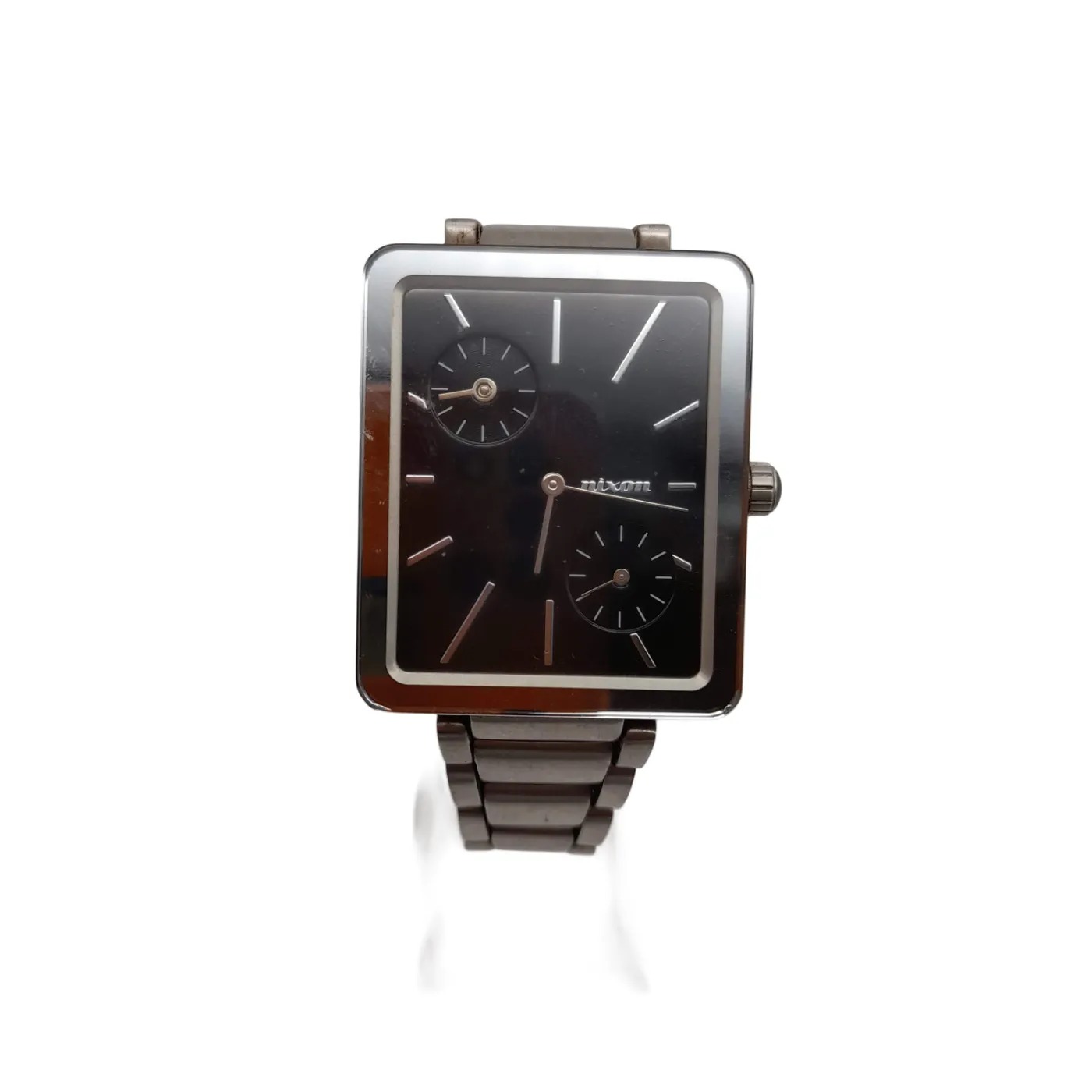 Nixon Dual Delight The Ivy Silver Stainless Steel Analogue Watch (WL1417375)