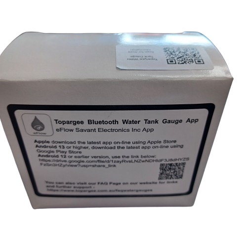 Topargee H2F-BT12 Bluetooth Water Tank Gauge NEVER USED (LEL)
