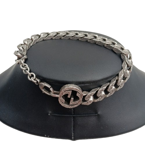 Gucci Interlocking Chain Bracelet Silver (NA-1376890)