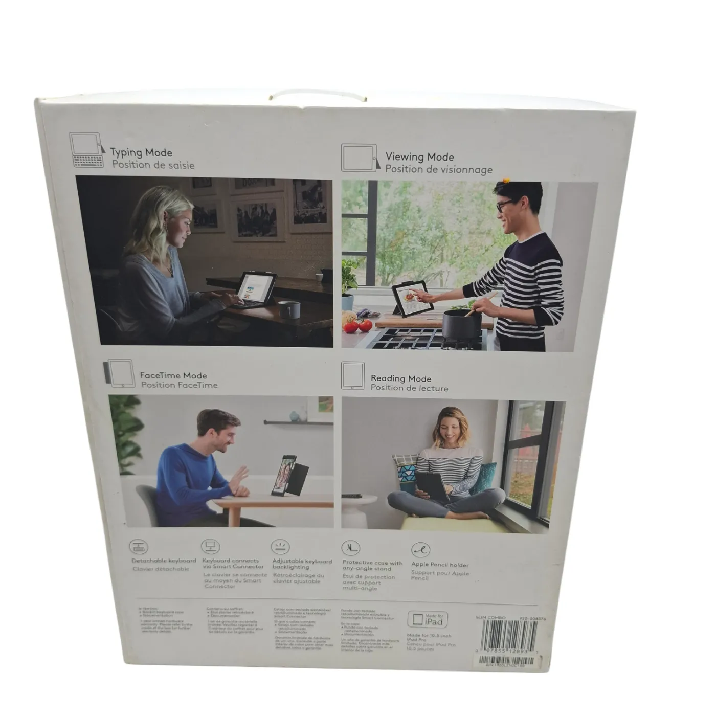 Logitech Slim Combo iPad Pro 10.5 Inch Keyboard and Cover In Box (WR 1382603)