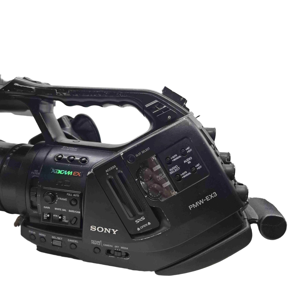 Sony Professional Camcorder XDCAMEX PMW-EX3 Kit + 3x Batteries, Charger, Lens Mount, Shoulder Mount, 0.8x Wide Conversion Lens (1435438)