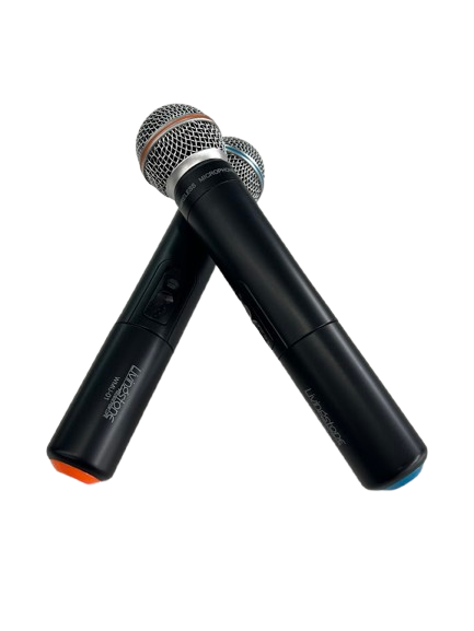 Livingstone Cordless Microphones Twin Pack With Hard Case