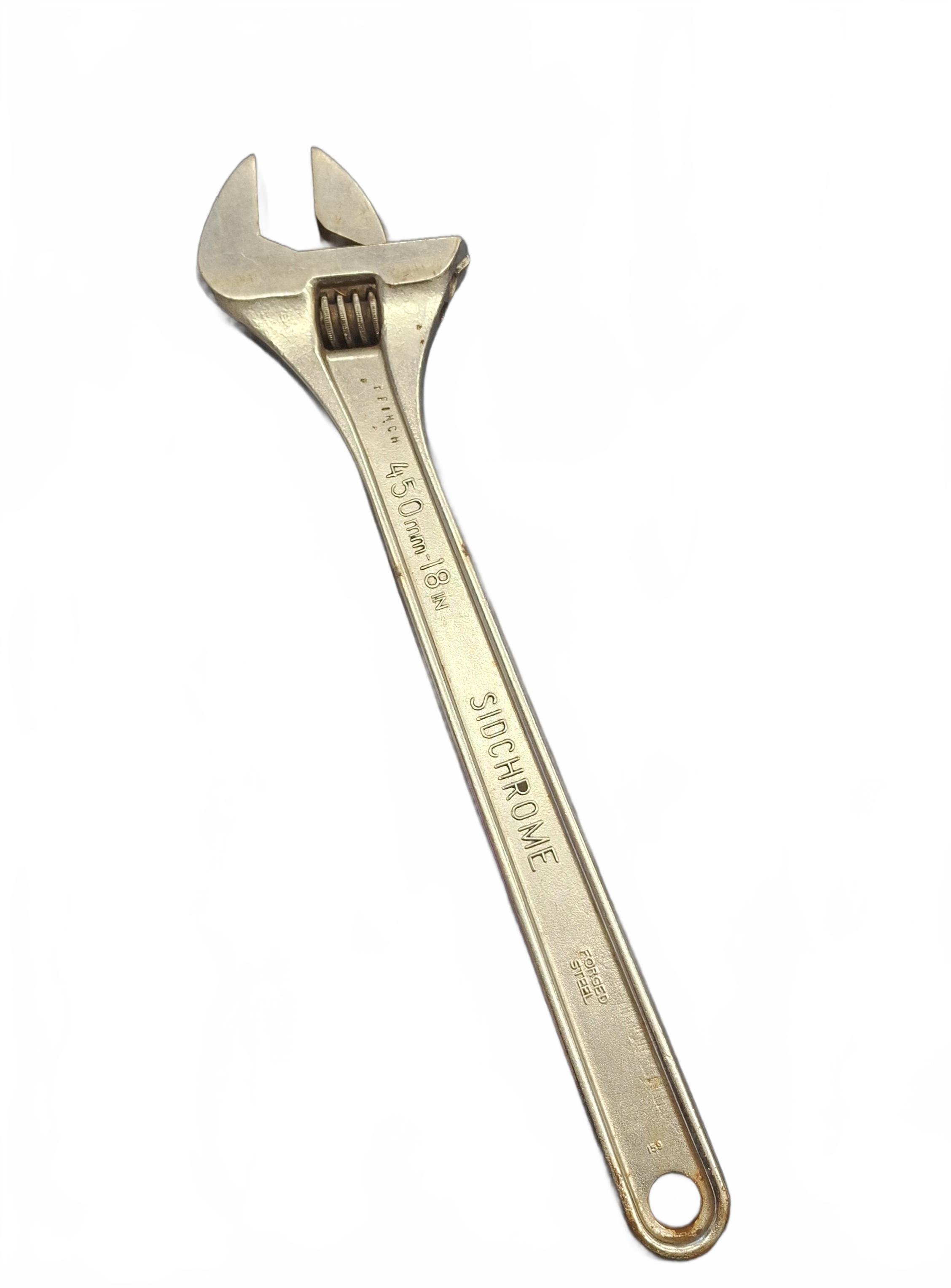 Sidchrome 450mm Premium Chrome Plated Adjustable Wrench SCMT25116 (JN)
