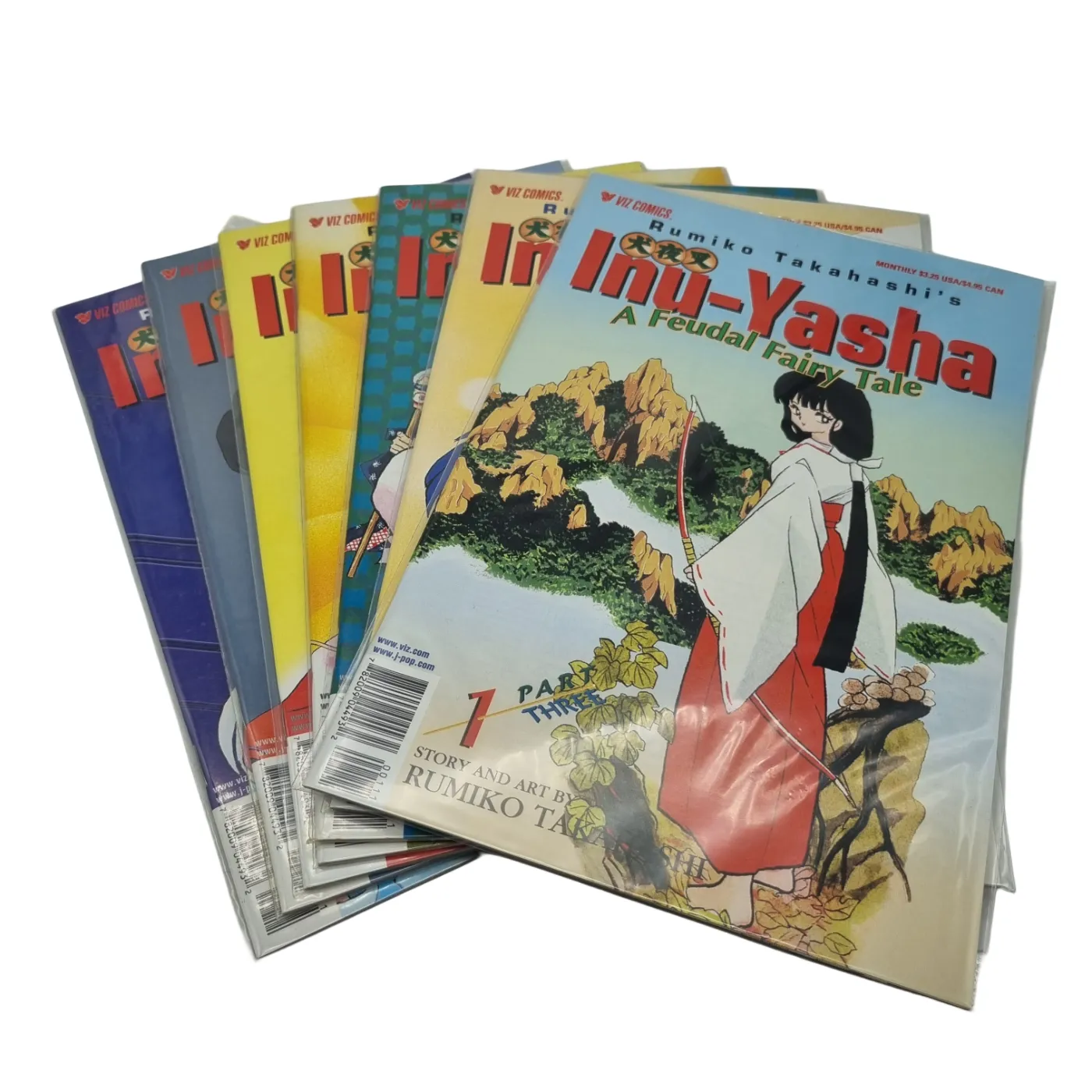 VIZ Comics Inu-Yasha Comic Set Parts 1-7 (71 Comics) (WR 1401285)