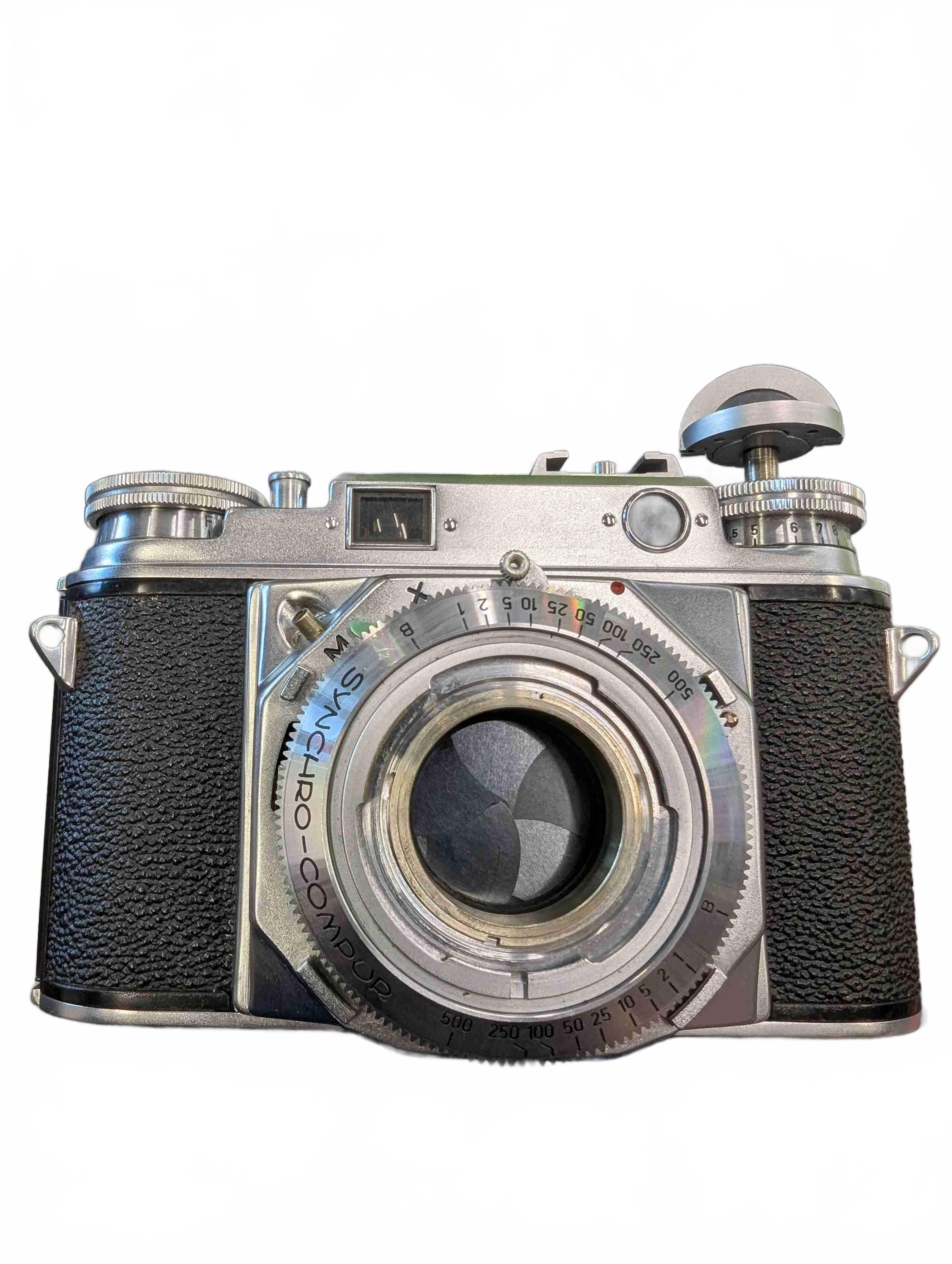 Voigtlander Prominent Vintage 35mm Film Camera, With Ultron 50mm Lens + Leather Case, Excellent USED Condition – UNTESTED (GE 1435750)