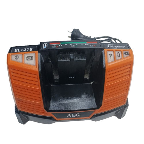 AEG BL1218 18V Li-Ion Battery Charger, Orange, Not Backwards Compatible Version, Good Condition (NA 1369299)