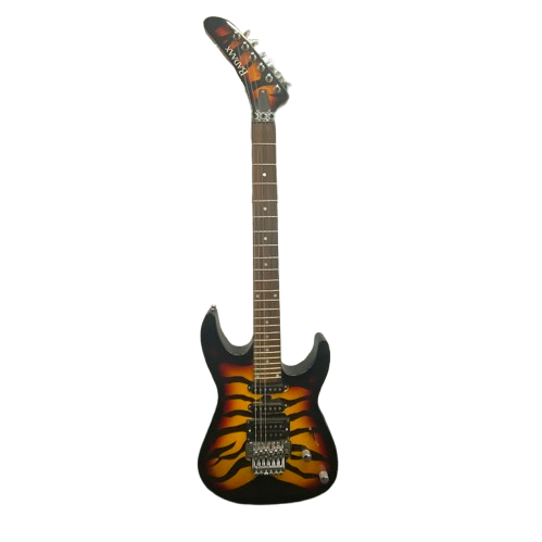Replica Bad Axe Tiger Stripe Electric Guitar.