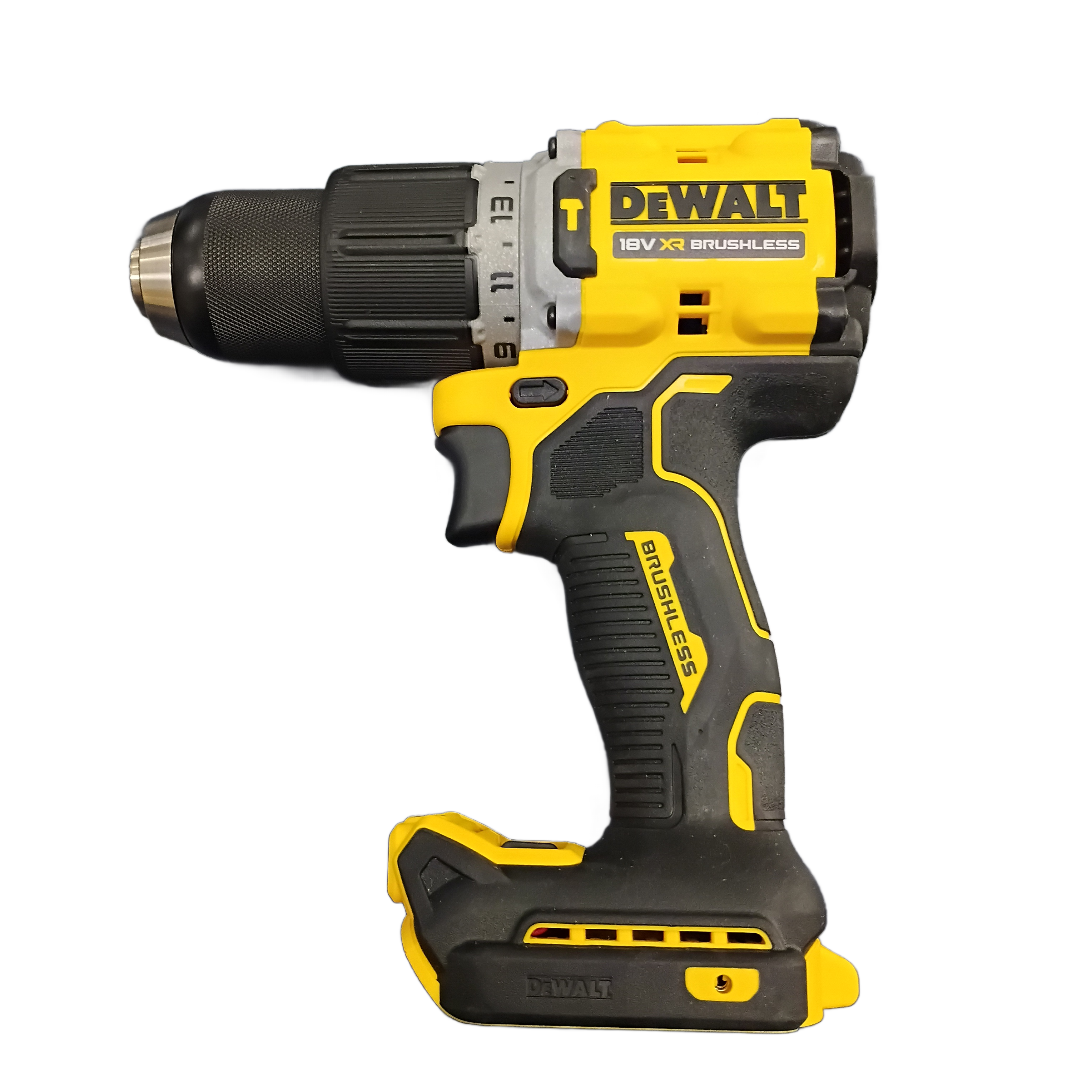 Dewalt DCD805 Hammer Drill Kit, Yellow, Excellent USED Like New Condition, With Case, 4.0Ah Battery + Charger (NA)