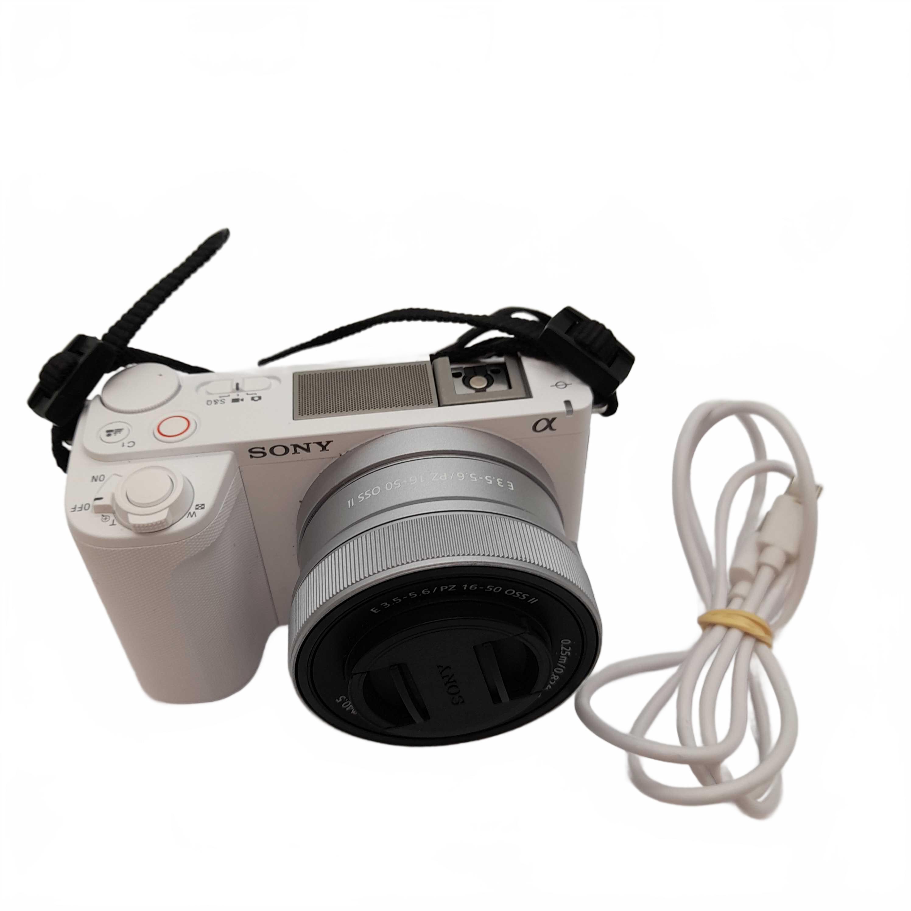 Sony Digital Camera ZV-E10M2 Silver White with 16-50mm Lens + Battery + USB C (WL 1425064)