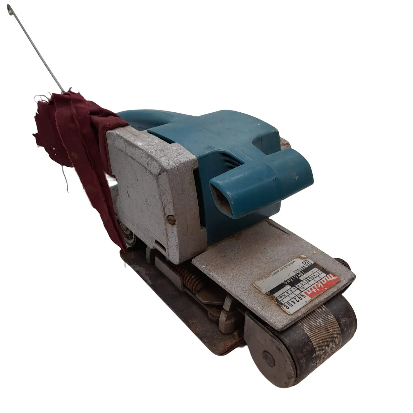 Makita Belt Sander 9924DB Blue/Silver *Dust Bag Ripped* (WR 1384111)