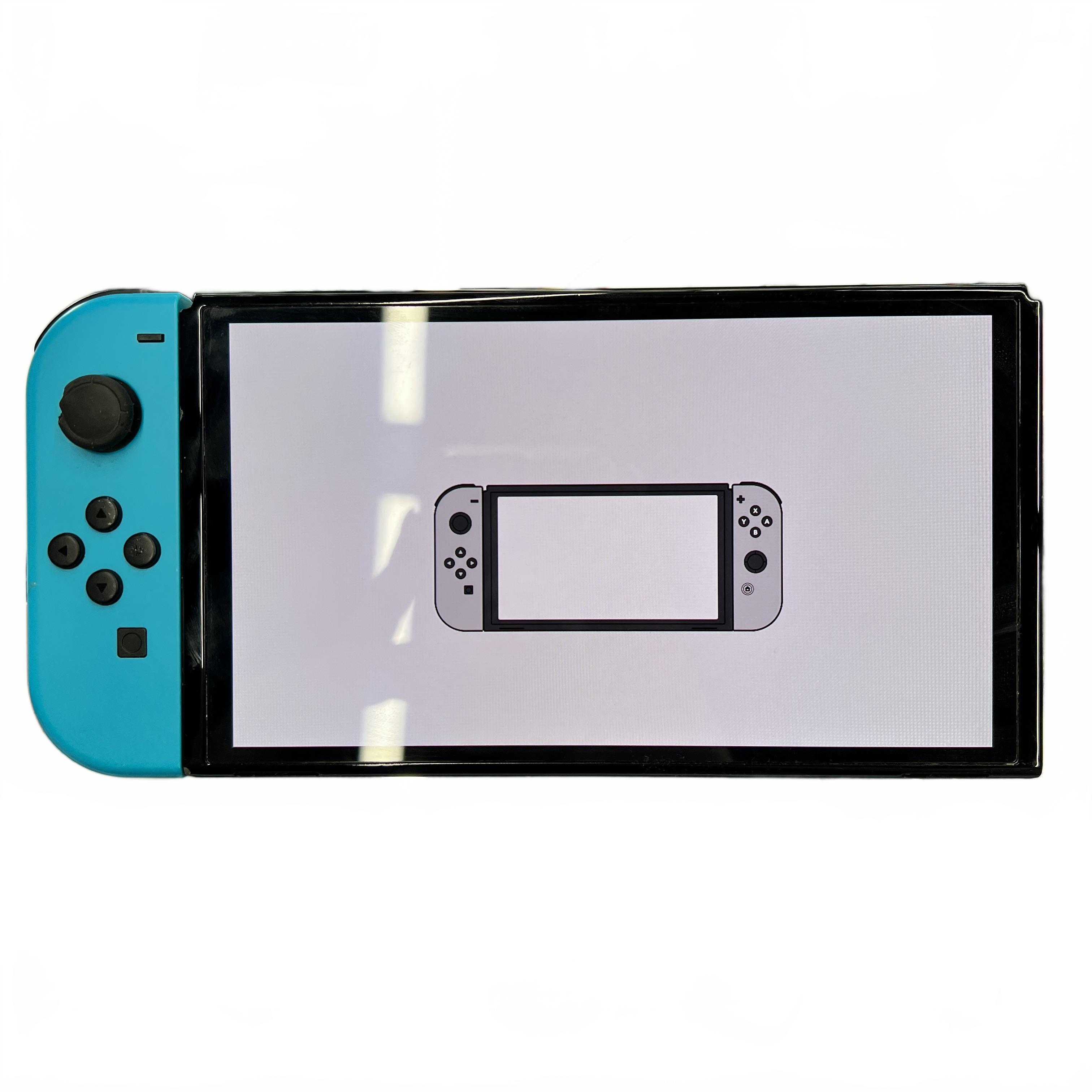 Nintendo Switch OLED Model HEG001 Black with Blue Joy-Con (MK)