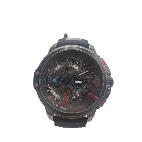 Mens Black Mechanical Police Watch JQ20030 (NA 1345979)