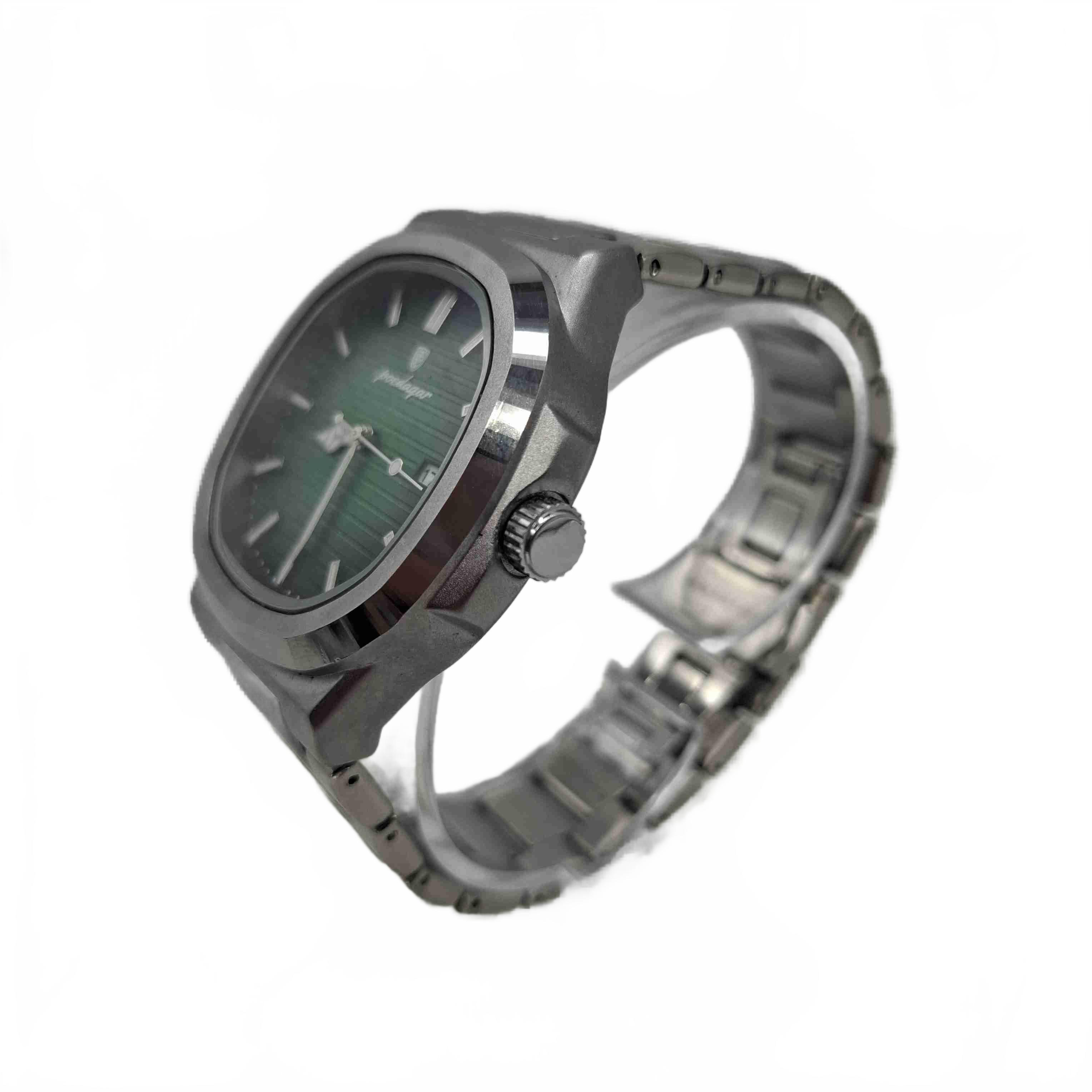 Poedagar Watch Model 613B Silver Stainless Steel Analogue Green (WR 1435231)