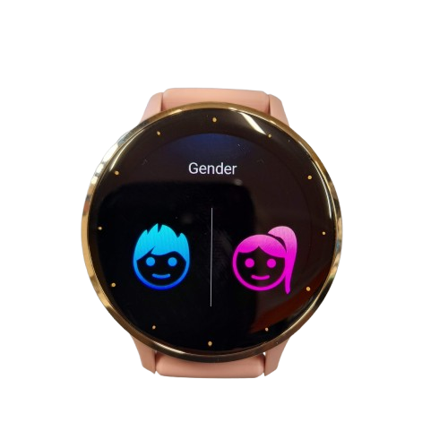 Garmin Venu 3S Soft Gold Bezel w Dust Rose Case ( GE )