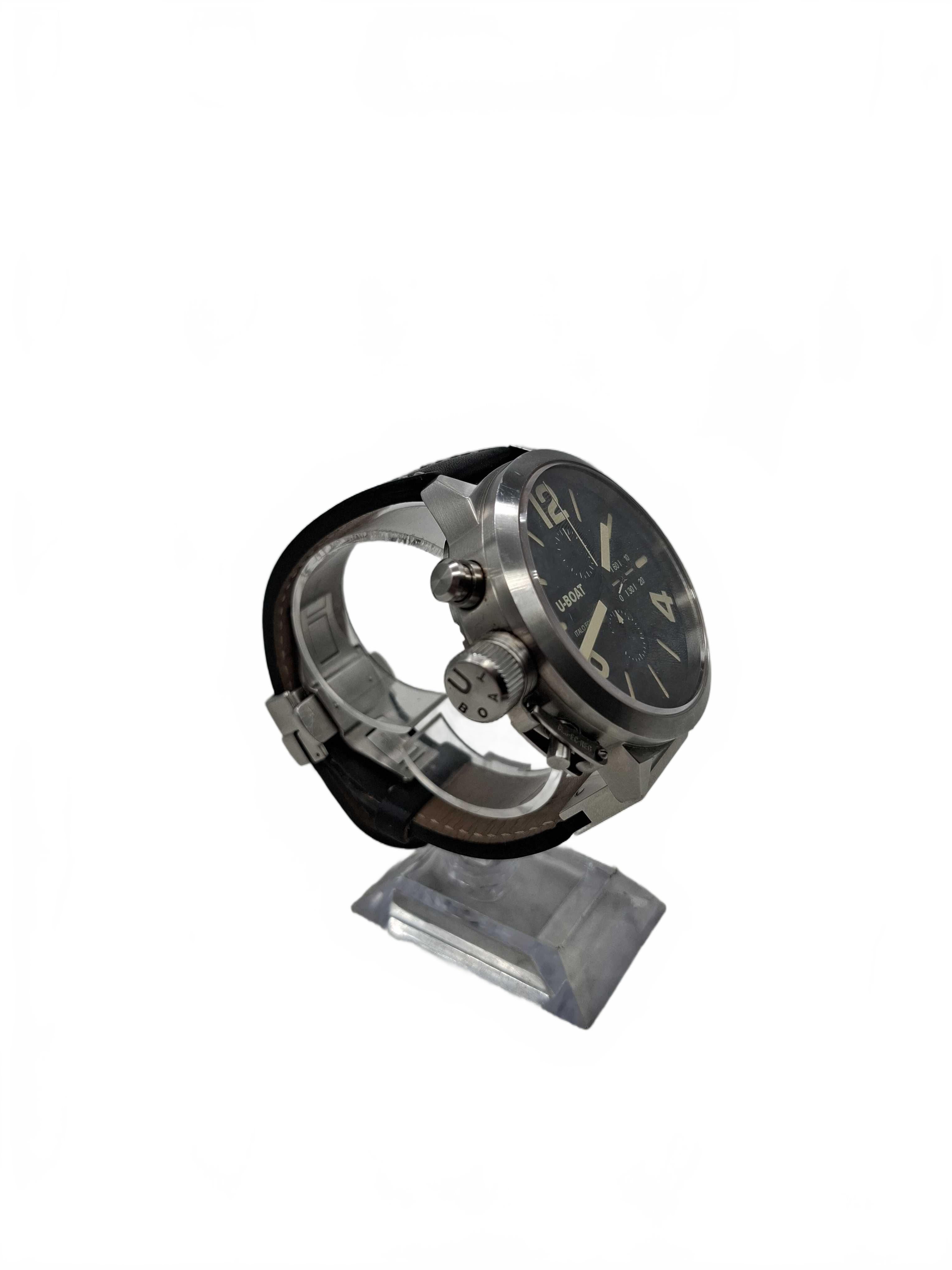 U-Boat Classico 53 CAS 1 Black Leather Band Analogue Watch (WR 1435424)