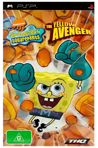Spongebob Squarepants The Yellow Avenger PSP Game With Manual (CP)