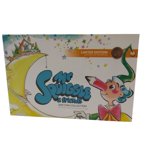 Mr Squiggle And Friends Coins 2019 Collection Complete Set