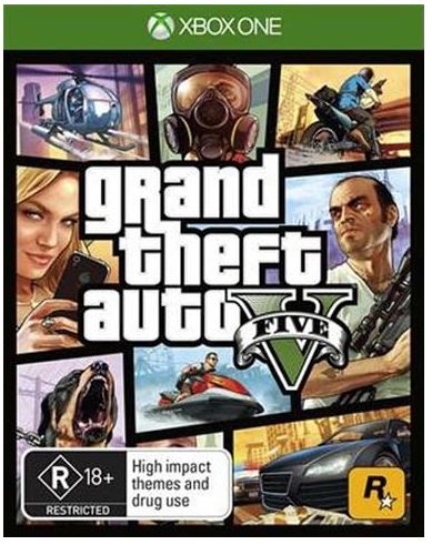 Microsoft Xbox One Game Grand Theft Auto With Manual And Map In Good Condition (MR1375951)