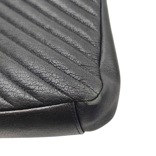 Yves Saint Laurent College Medium Satchel in Quilted Lambskin Leather – Black with Patina Silver Hardware (Includes Box & Dust Bag)