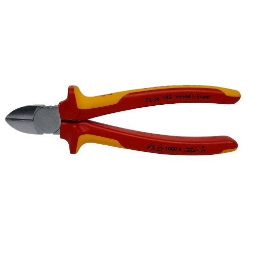 Knipex 70 06 180 VDE/1000V Insulated Diagonal Cutters Like New (LN)