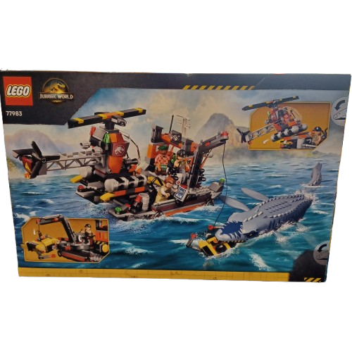 Lego Jurassic World Mosasaurus Dinosaur Boat Attack (lel)