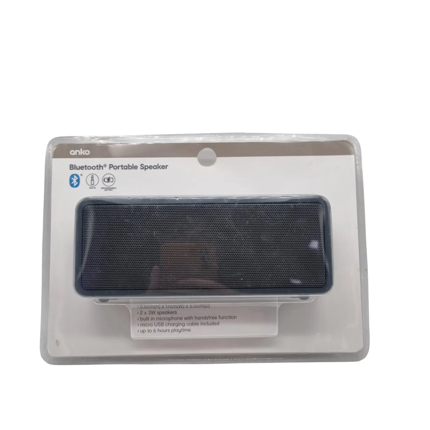 Anko Portable Speaker in Box Unopened (WR)