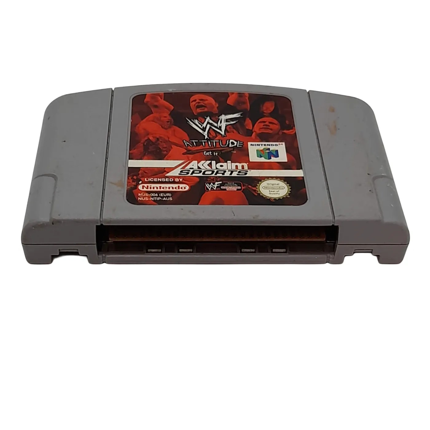 WWF Attitude Nintendo 64 Game Cartridge WF Attitude (WL 1418556)
