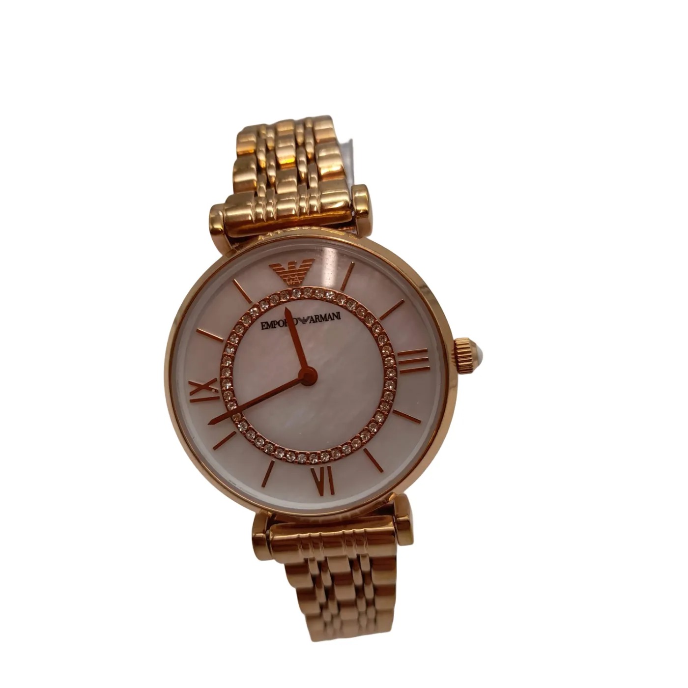 Emporio Armani AR-1909 Ladies Gold Stainless Steel Analogue Watch + Box (WL 1424605)