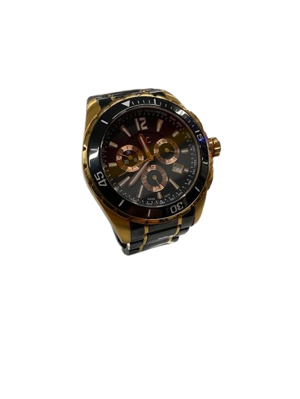 Gc Sport Class XXL Black And Gold Chronograph Watch X76004G2S (NG)