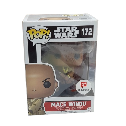 Star Wars Mace Windu Pop Vinyl Figure 172 W Exclusive (GE)