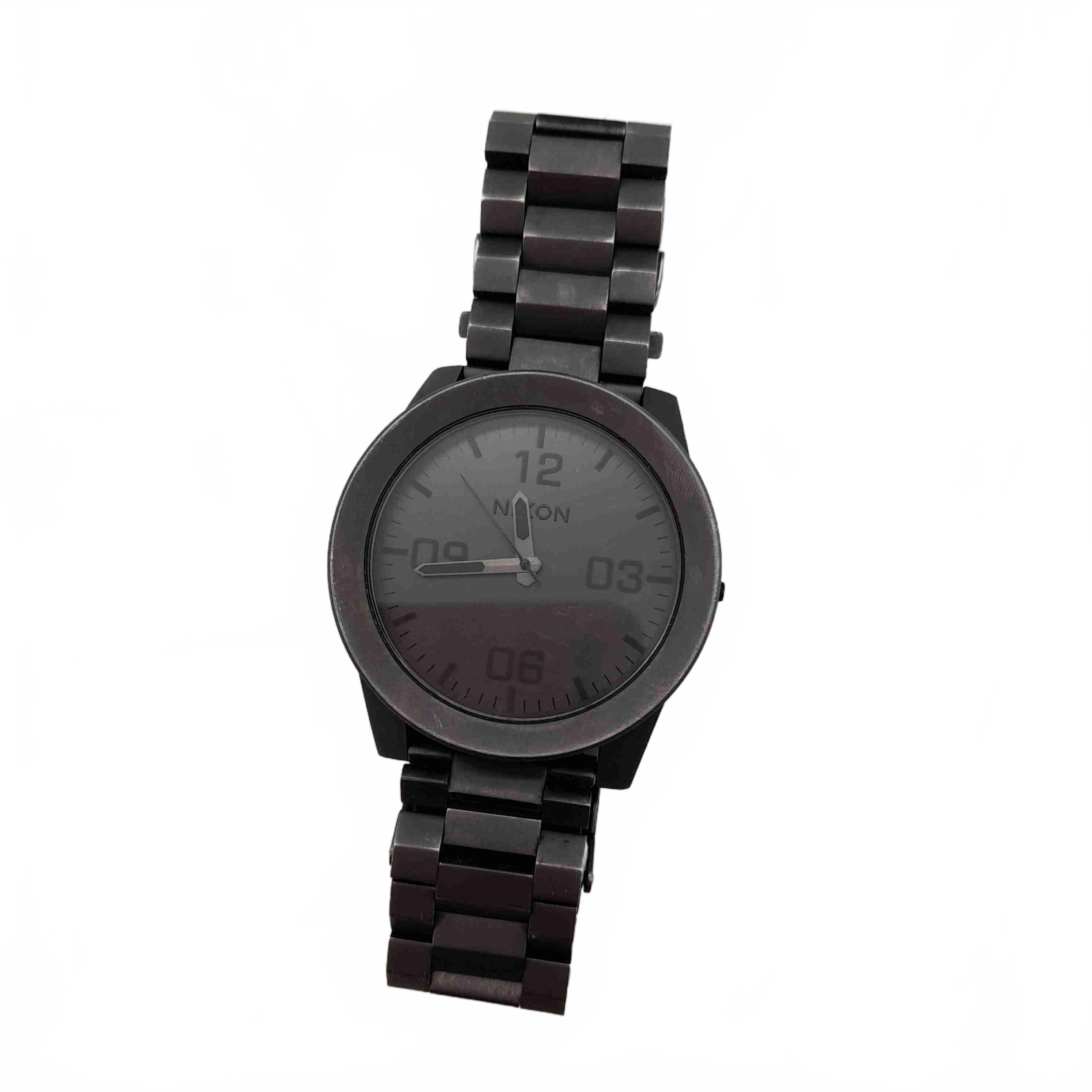 Nixon Take Charge Watch Black Steel Band *Missing Crown* (WL 1436557)