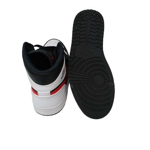 Nike Air Jordan 1 Mid White Red Size US 9 Mens (CP)