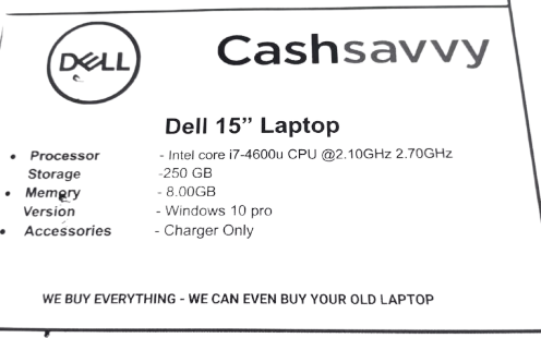 Dell Core i7 Pro Intel core i7-4600U (lel)