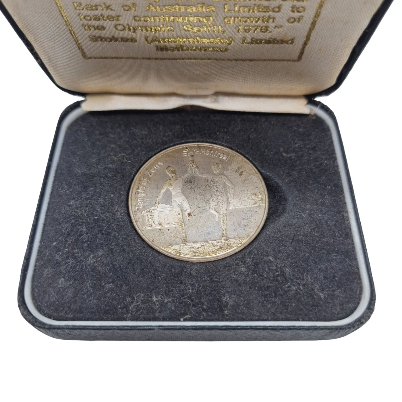 Stokes Token 1976 Montreal Olympic Silver Token in Case (WR 1402468)