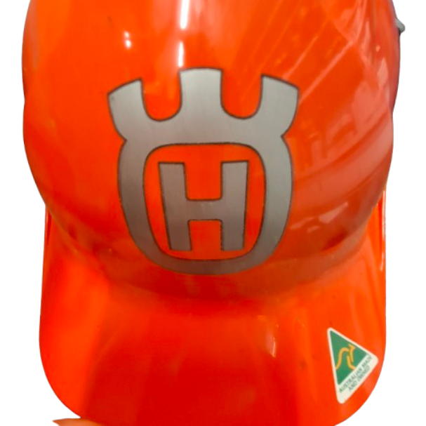 Husqvarna Forest Helmet with Ratchet Harness, Earmuff, and Mesh Visor (JN)