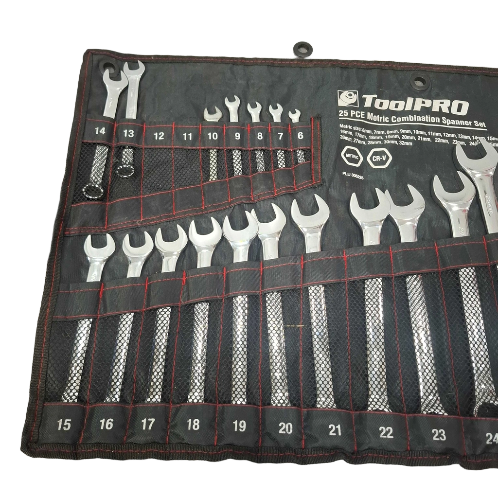 Toolpro 25 Piece Metric Combination Spanner Set (WR 1425541)