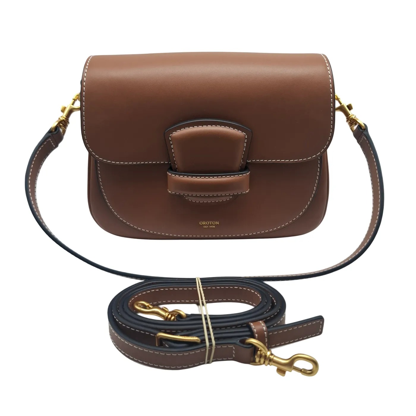 Oroton Carter Small Day Bag Brown (WR)