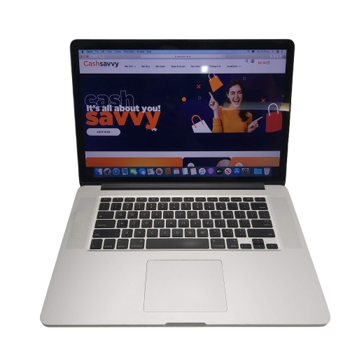 Apple MacBook Pro Silver 256GB 15-inch Mid 2015 With Case and Charger A1398