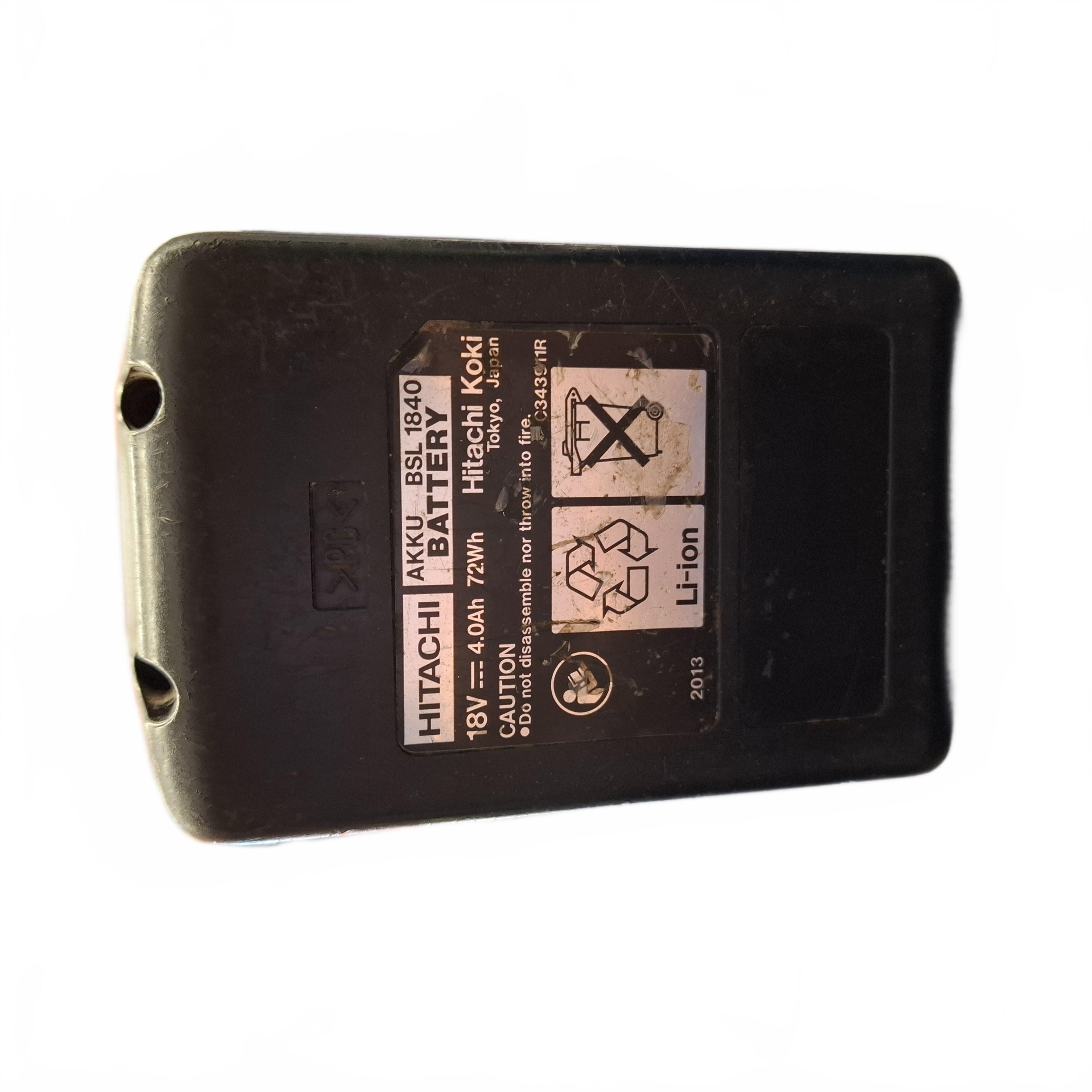 Hitachi BSL 1840 18V 4Ah Lithium-Ion Battery Black (JN)