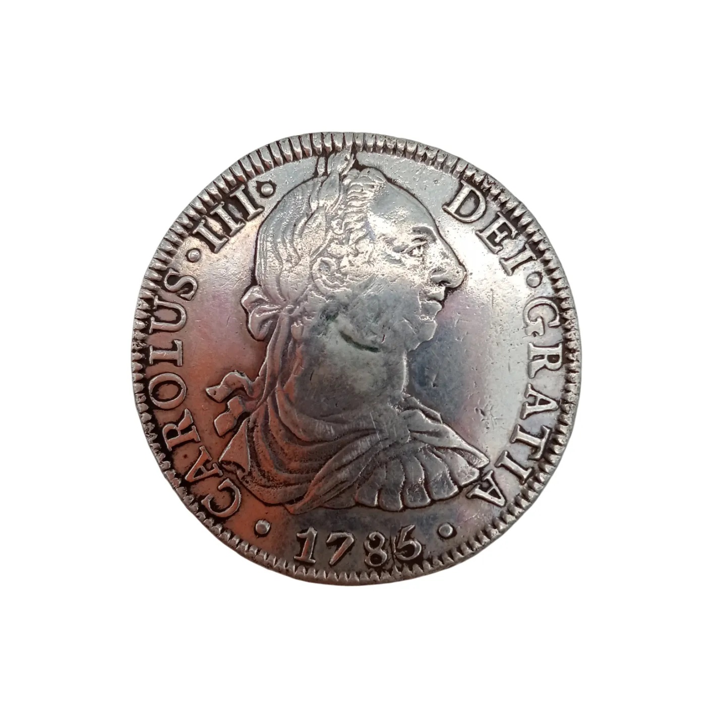 1785 Mexico 8 Reales Carlos IV Silver Coin