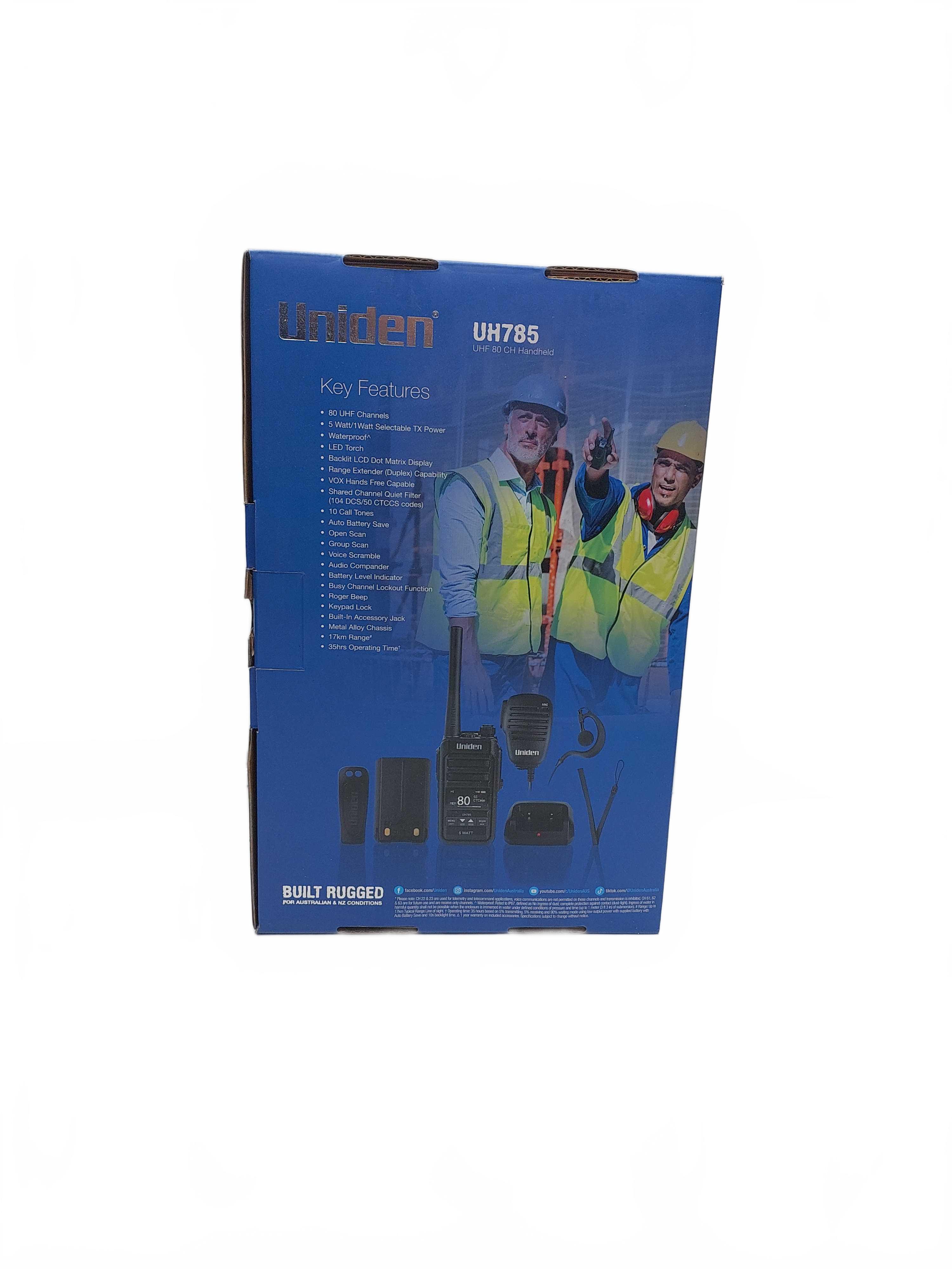 Uniden UH785 Black UHF Handheld Radio (1428630) (GB)