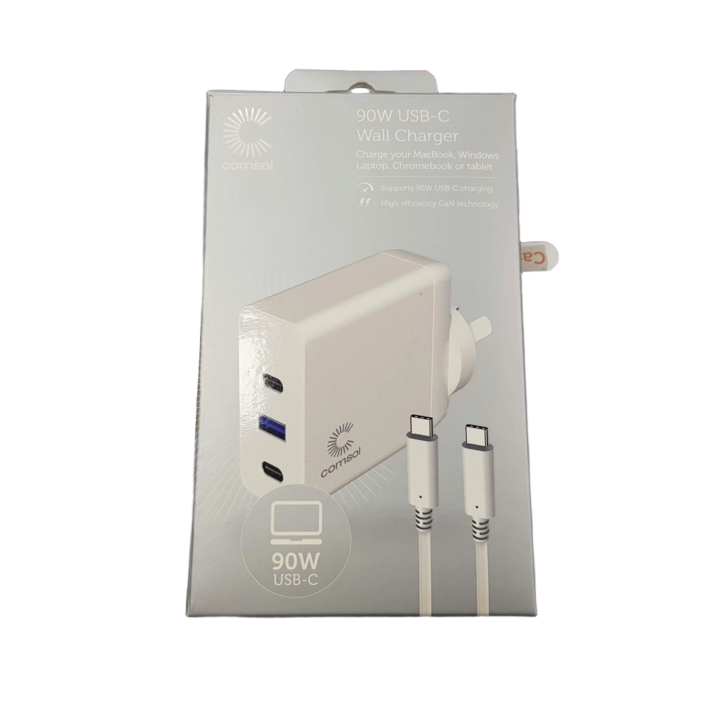 COMSOL WCC90WH 90W USB-C Wall Charger (MR)