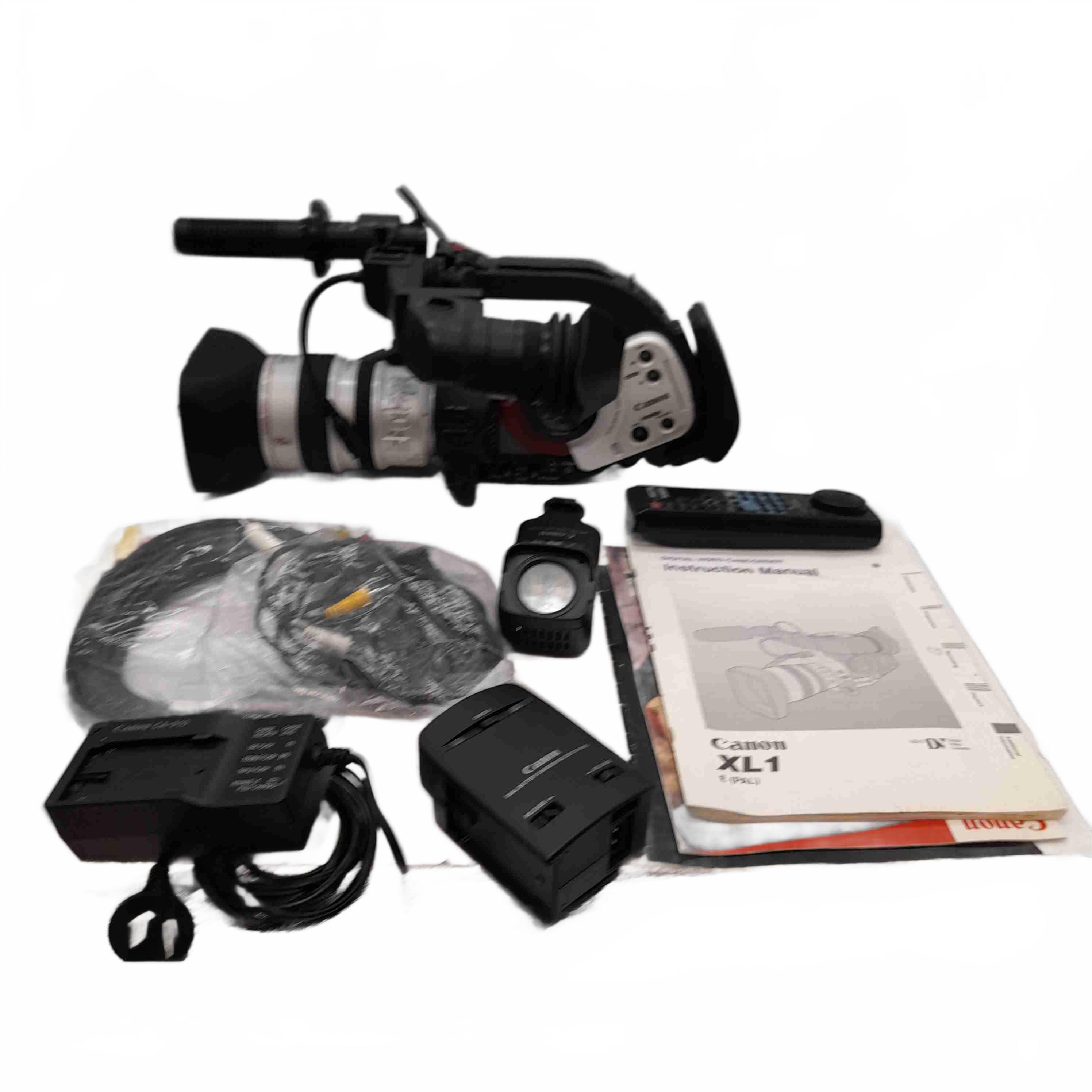 Canon Camcorder DM-XL1E + Remote + Video Light +Chargers +Manuals+ Hard Case (WL 1430261)