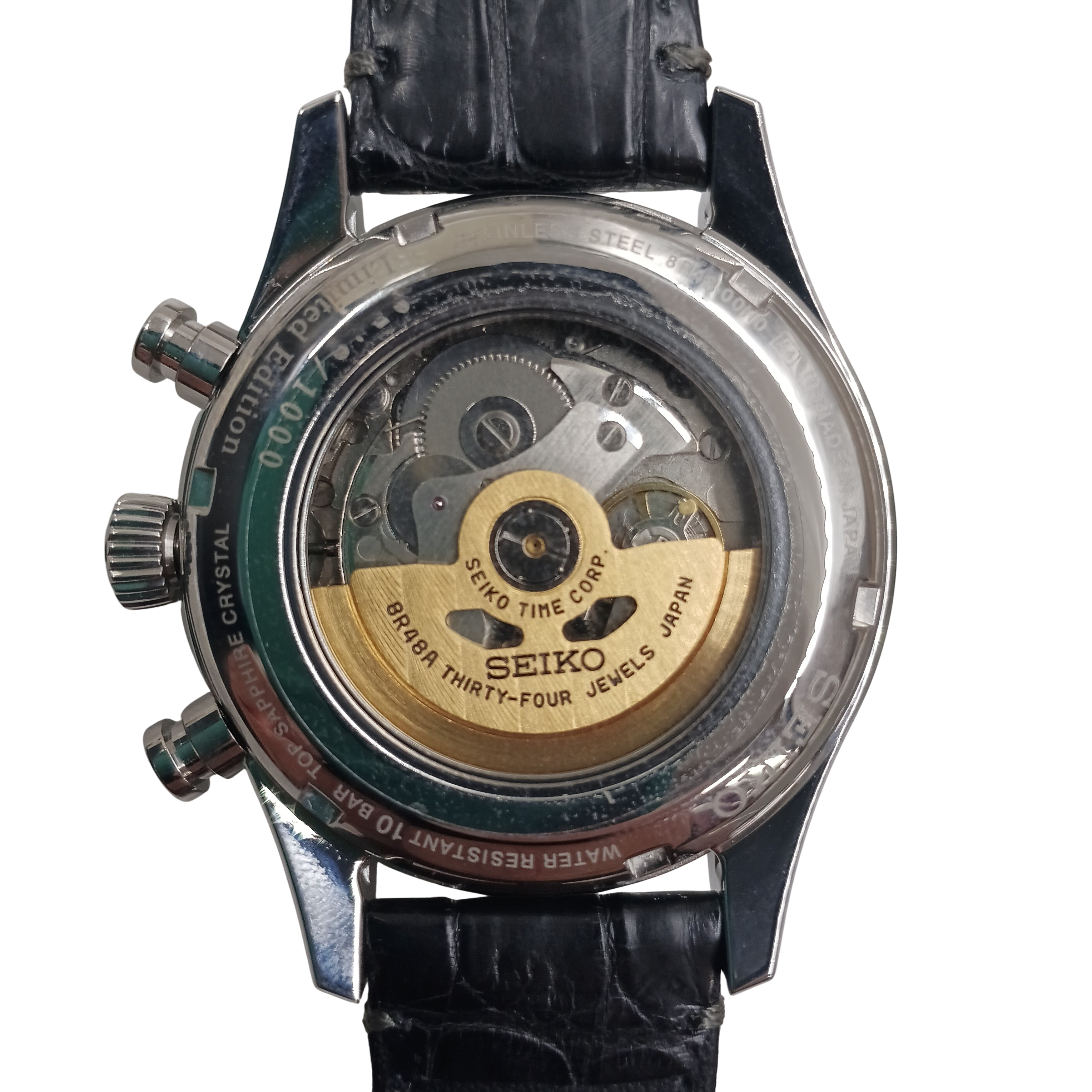 Seiko Presage 60th Anniversary Limited Edition SRQ021J1 SARK003 Black Leather Band (NA)