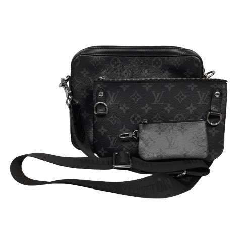 Louis Vuitton Trio Messenger Bag M69443 Black with Box and Certificate of Authenticity (MR)
